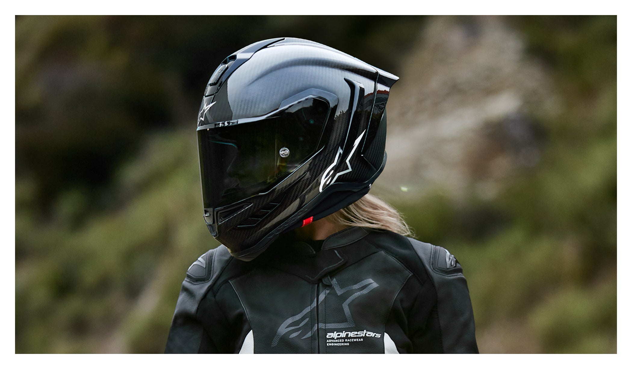 Cască Integrală S-R10 Solid Alpinestars - Carbon, Siguranță Maximă