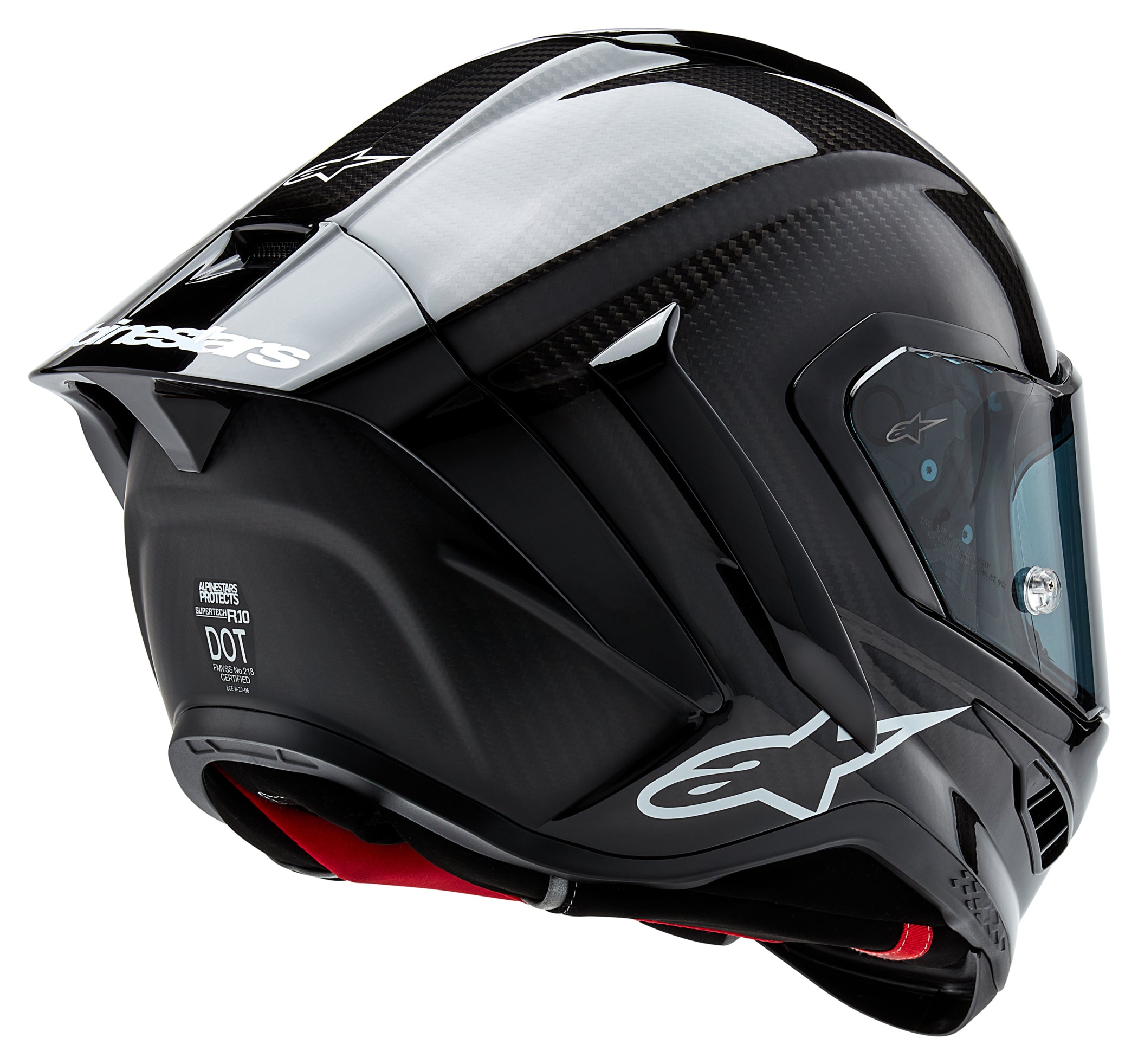 Cască Integrală S-R10 Solid Alpinestars - Carbon, Siguranță Maximă