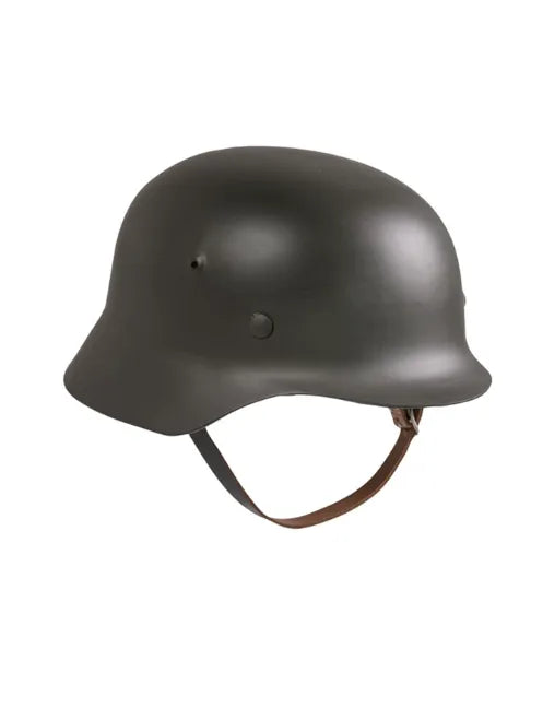 Cască M35 WWII (Reproducere) – Reconstituire Autentică din Oțel, Inspirată din Echipamentul German al Celui de-Al Doilea Război Mondia