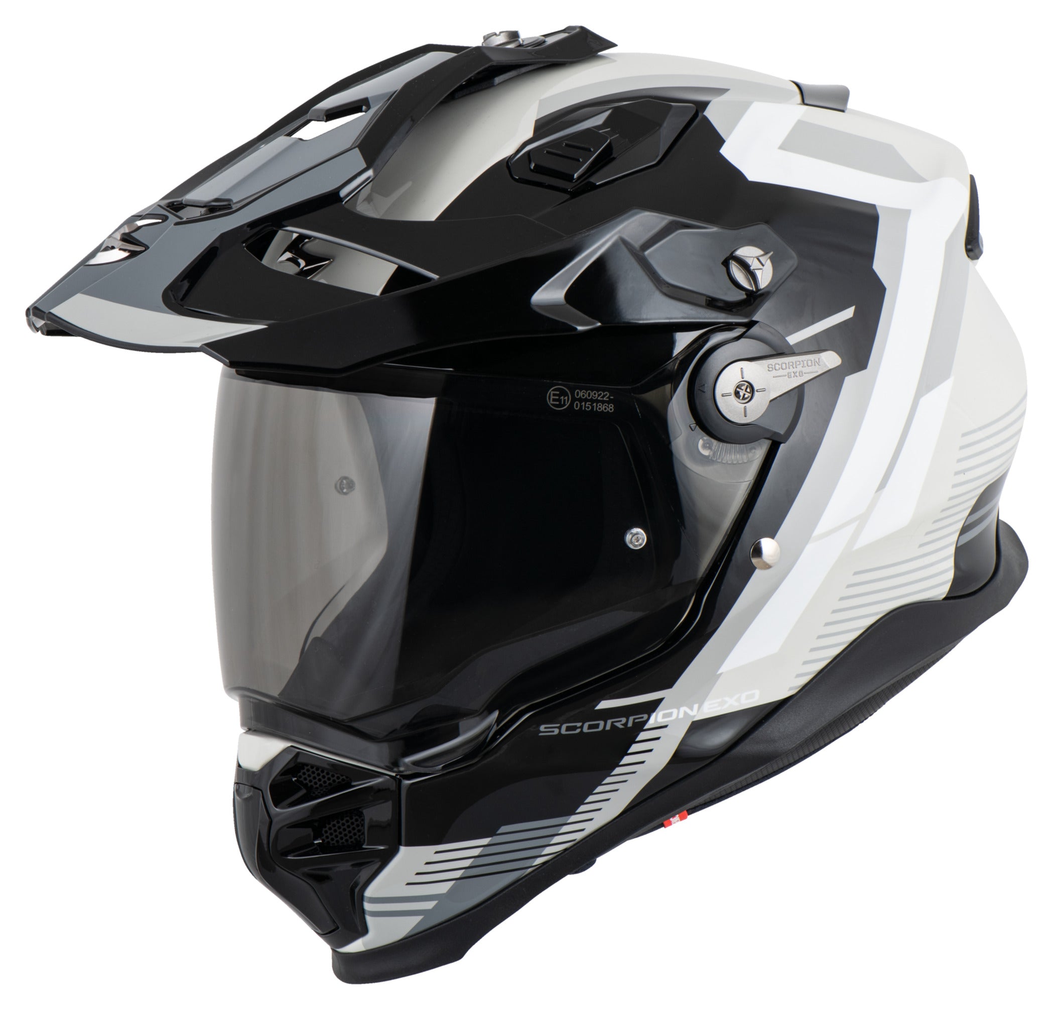 Cască Moto ADF-9000 Air Patrol - Fibră de Sticlă, Pinlock