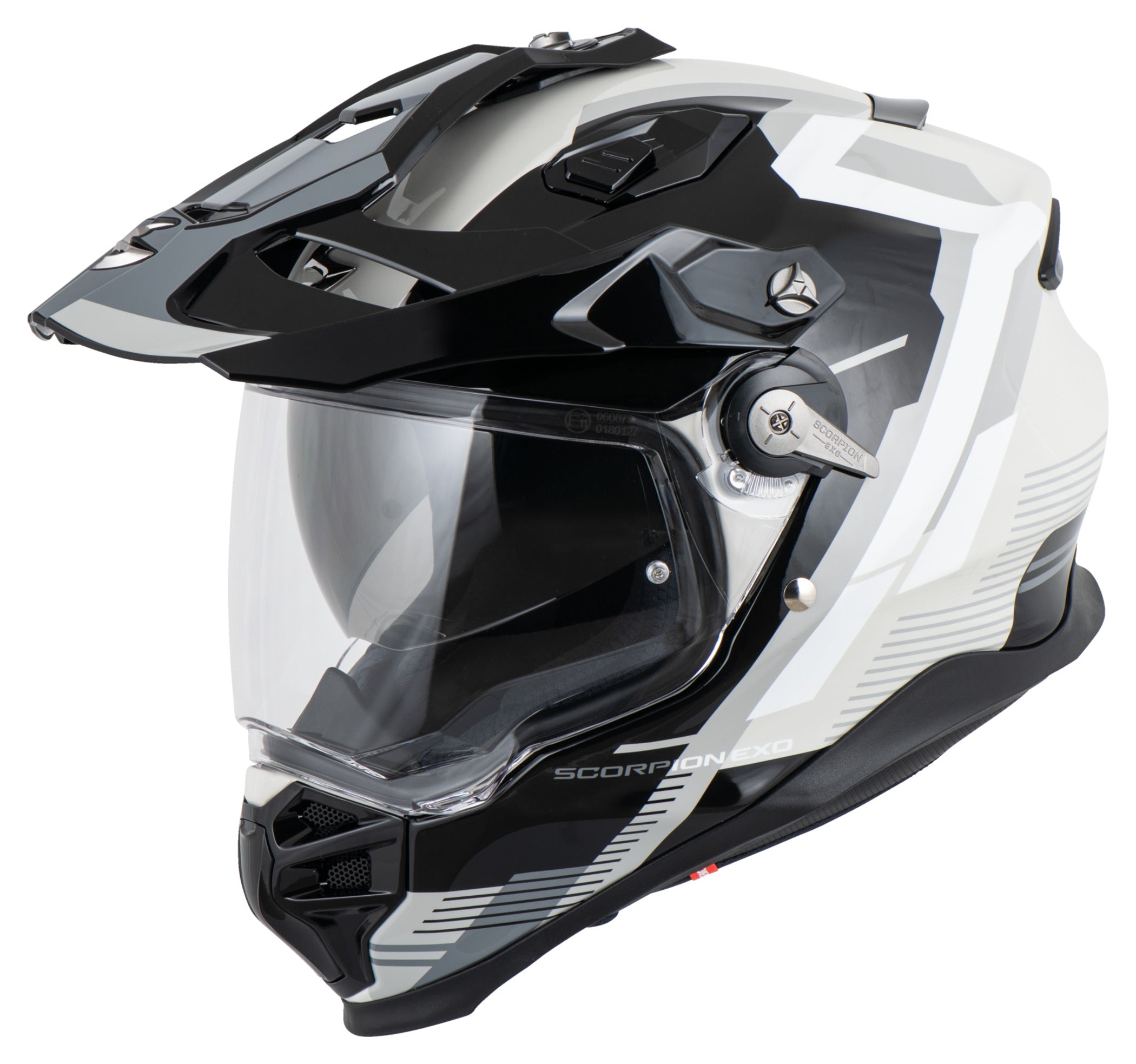 Cască Moto ADF-9000 Air Patrol - Fibră de Sticlă, Pinlock