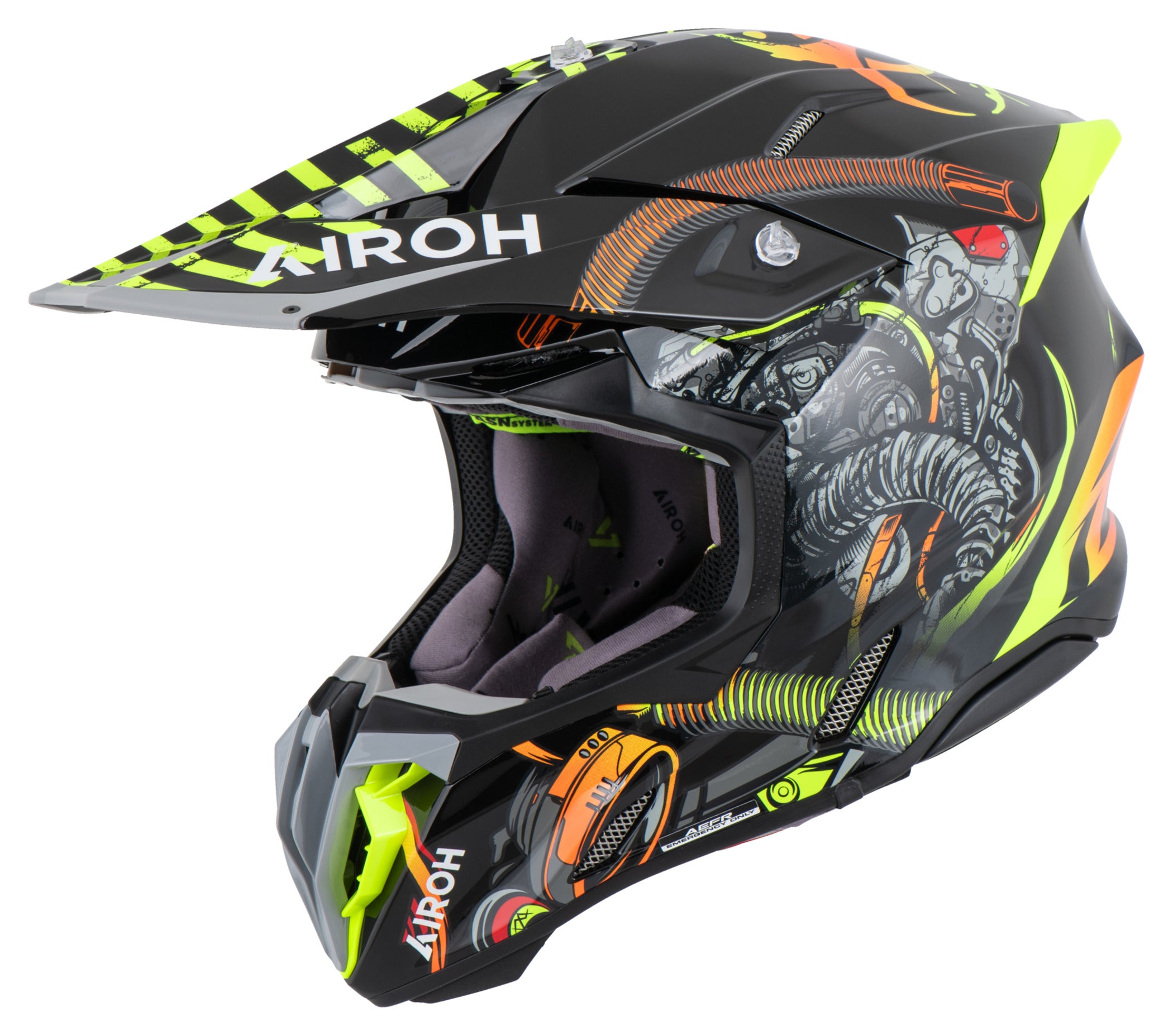 Cască Moto Airoh Twist 3 Toxic - Siguranță și Confort Off-Road