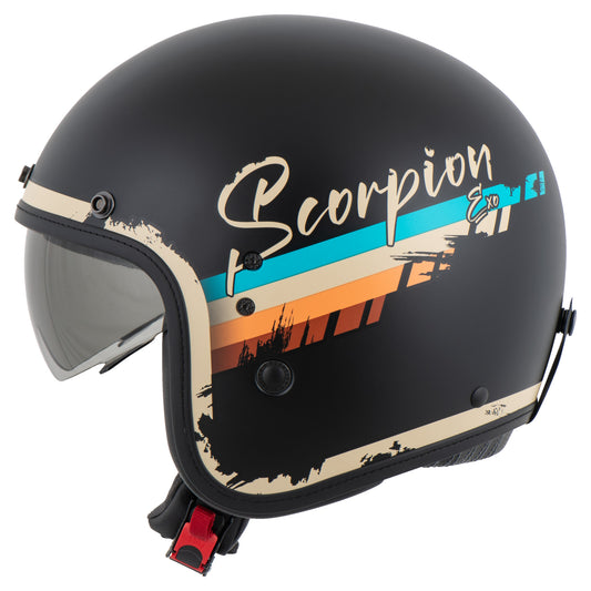 Cască Moto Belfast Evo Adonis - Fibră de sticlă, Vizor Solar