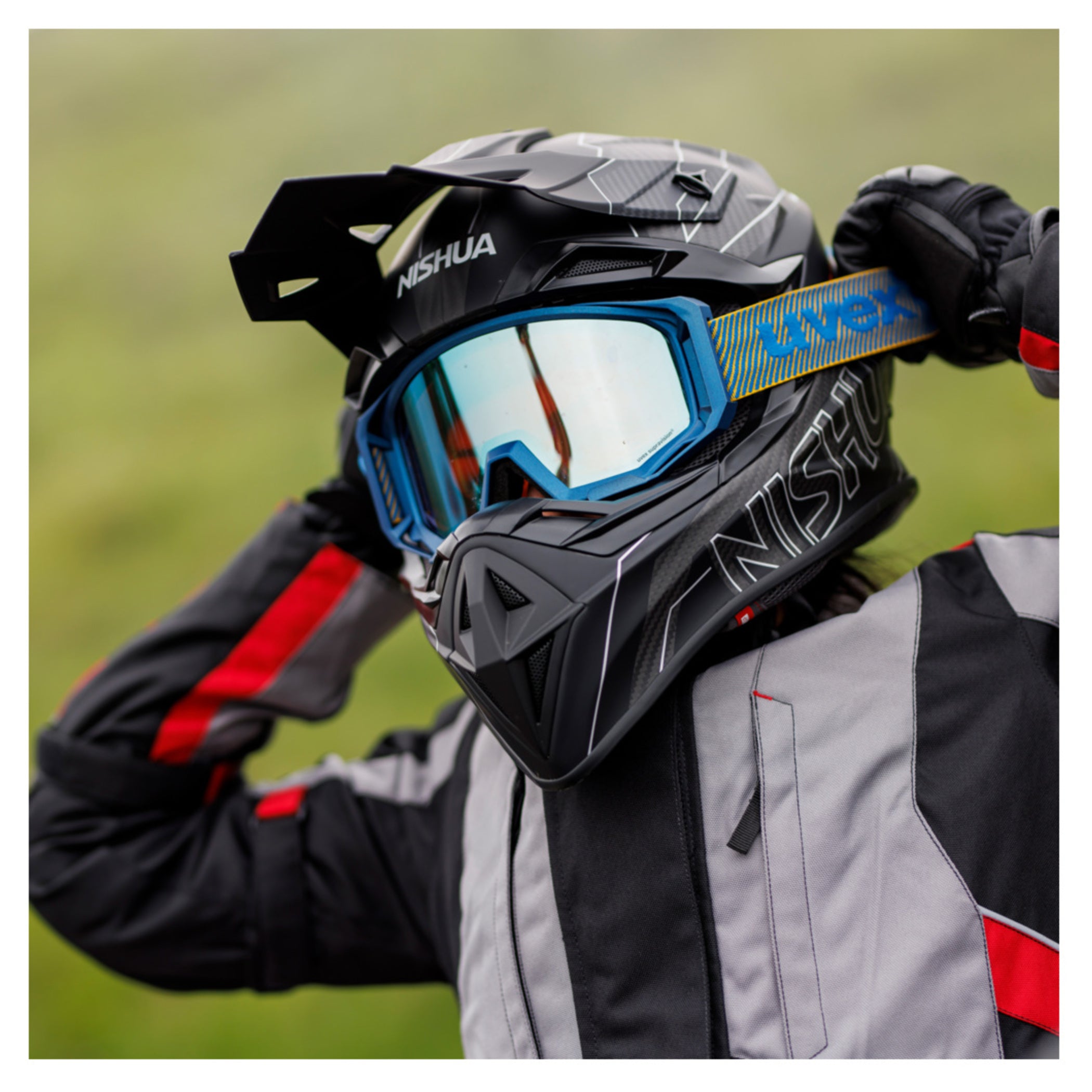 Cască Moto Cross Evo Carbon - Ultraușoară, ECE 22.06