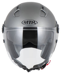 Cască Moto Demi-Jet 7 Louis - Vizor Clar, Parasolar Integrat