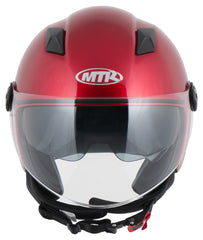 Cască Moto Demi-Jet 8 Louis - Vizier Clar, Ochelari Soare Integrați