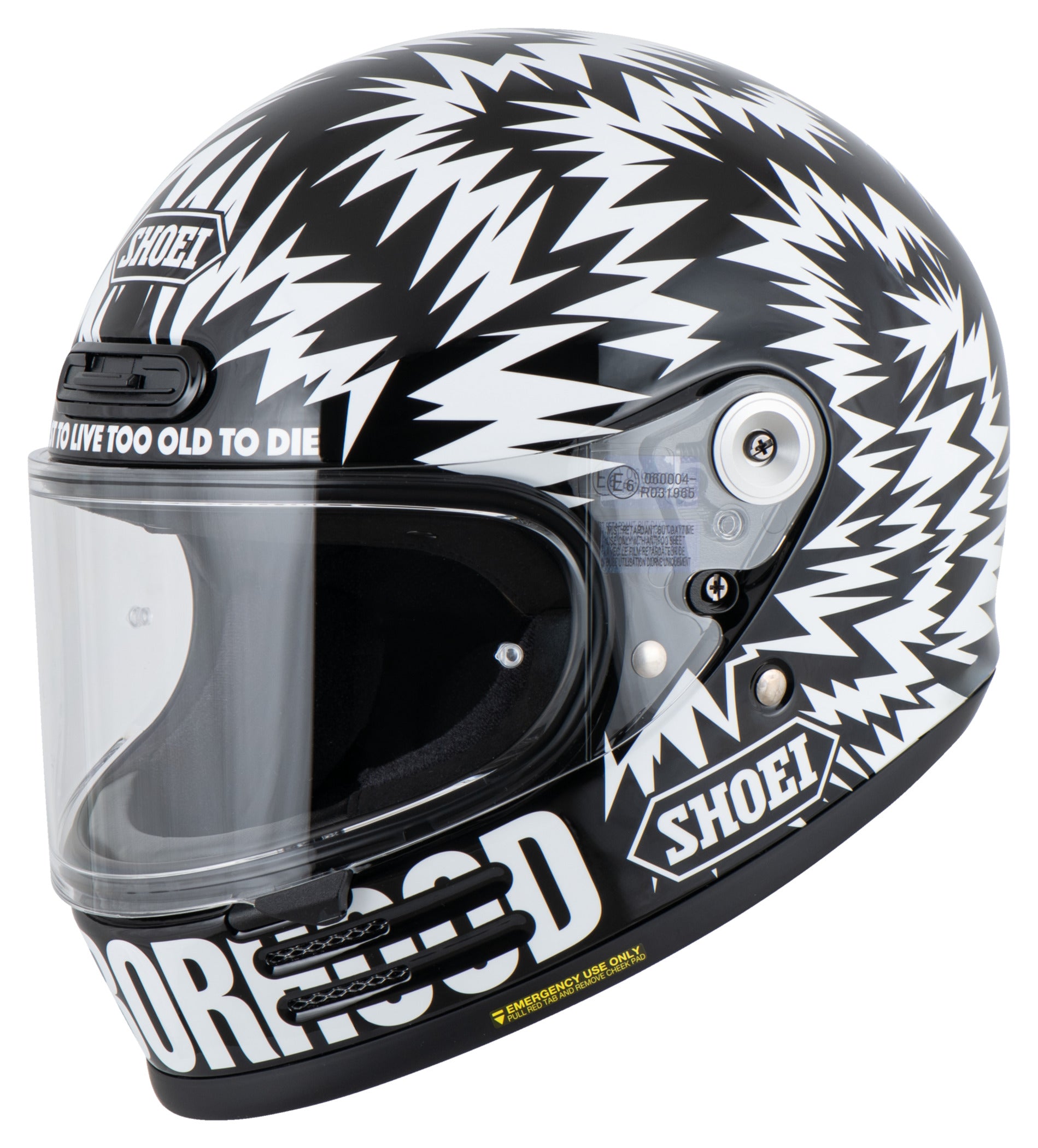 Cască Moto Glamster 06 Neighborhood Shoei - Vintage, ECE 22.06