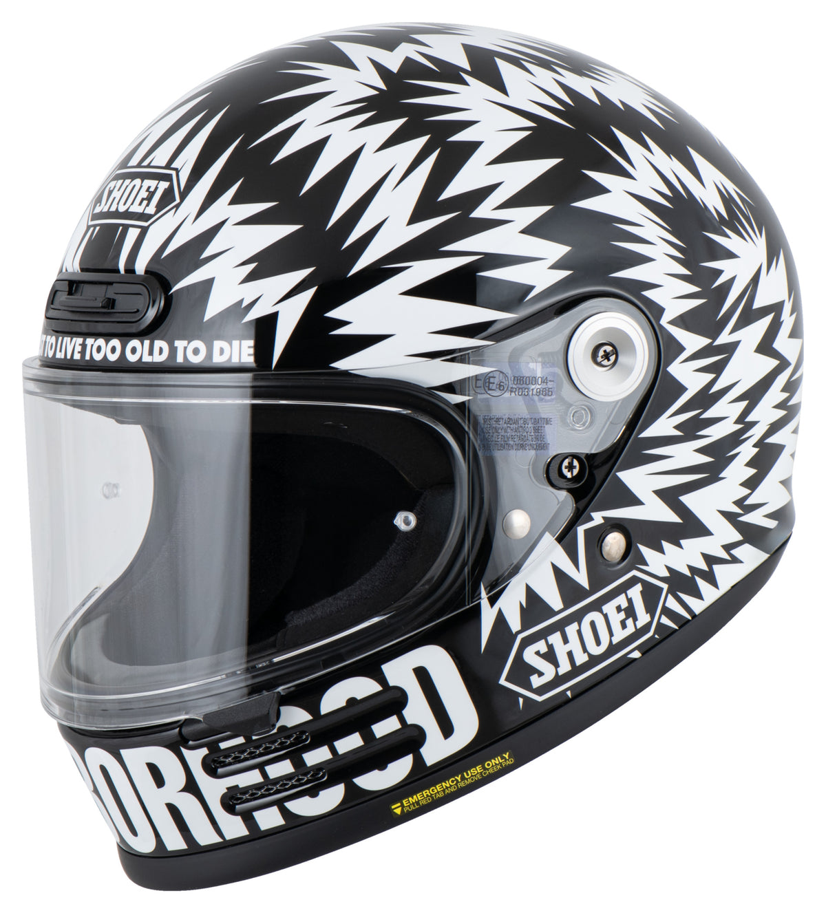 Cască Moto Glamster 06 Neighborhood Shoei - Vintage, ECE 22.06