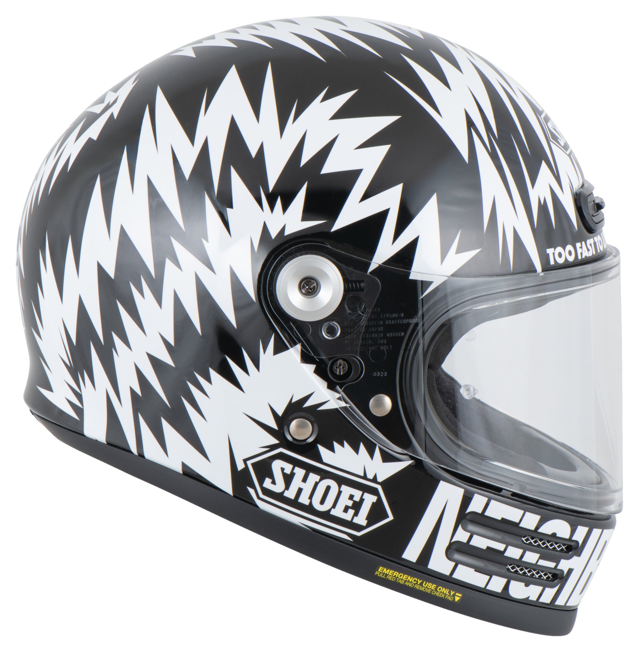 Cască Moto Glamster 06 Neighborhood Shoei - Vintage, ECE 22.06