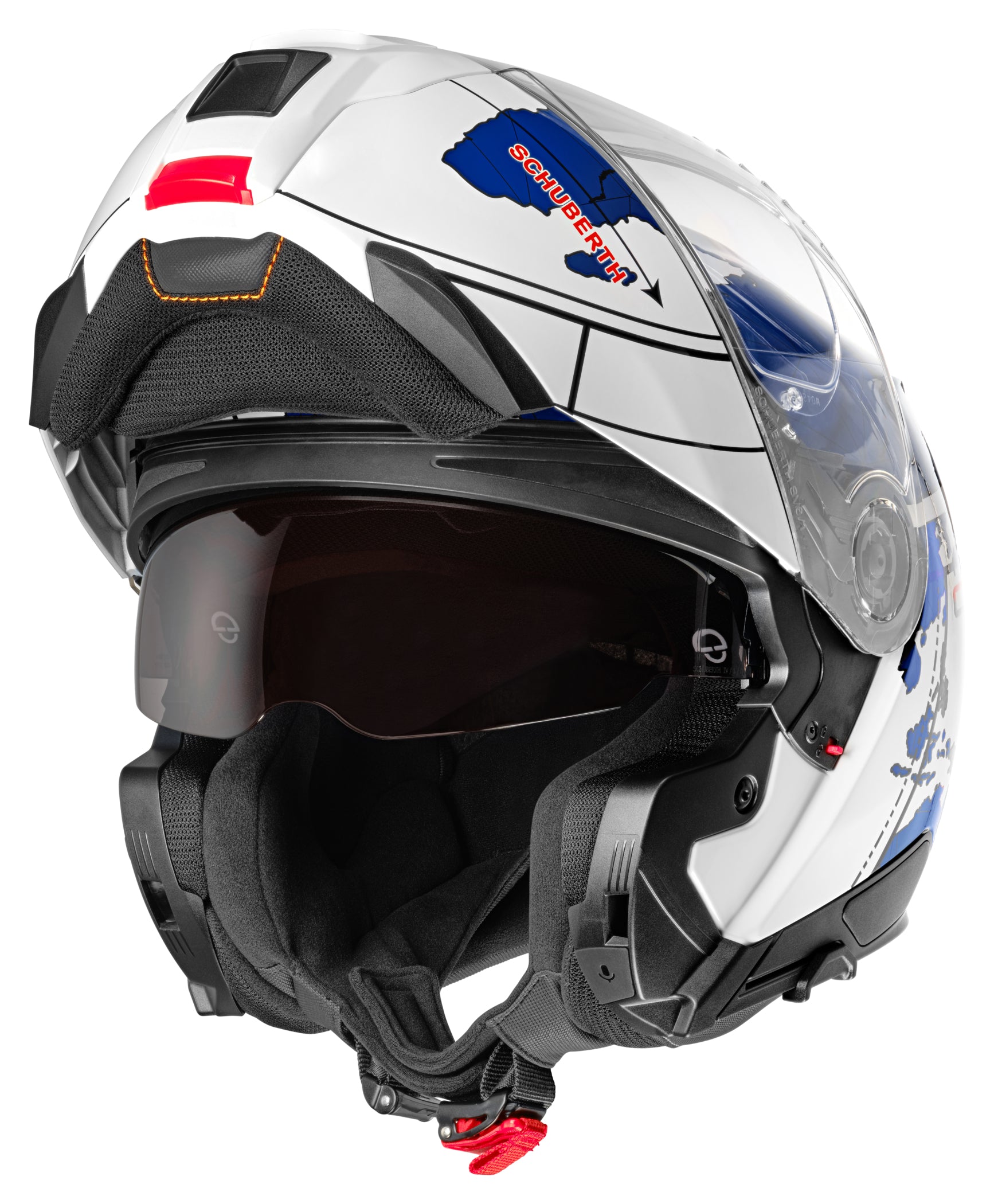 Cască Moto Modulară Schuberth C5 Globe Blue - ECE 22.06, Confort Premium