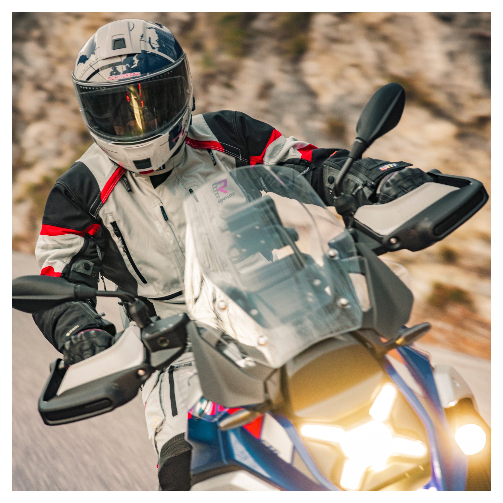 Cască Moto Modulară Schuberth C5 Globe Blue - ECE 22.06, Confort Premium