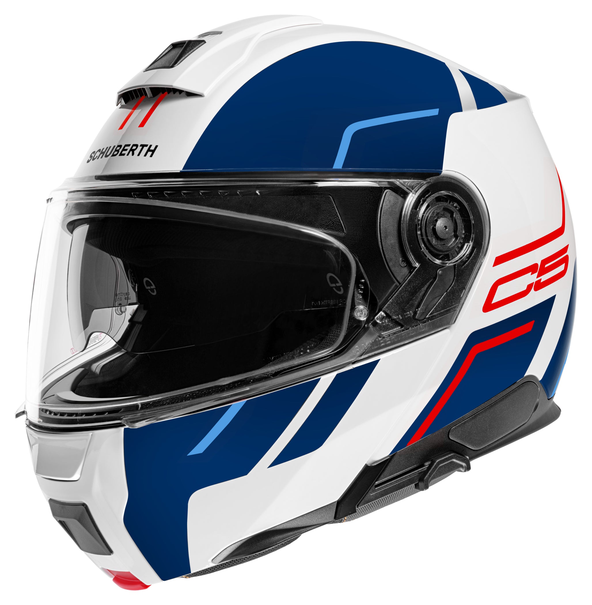 Cască Moto Modulară Schuberth C5 Master Blue - ECE 22.06, Confort Superior