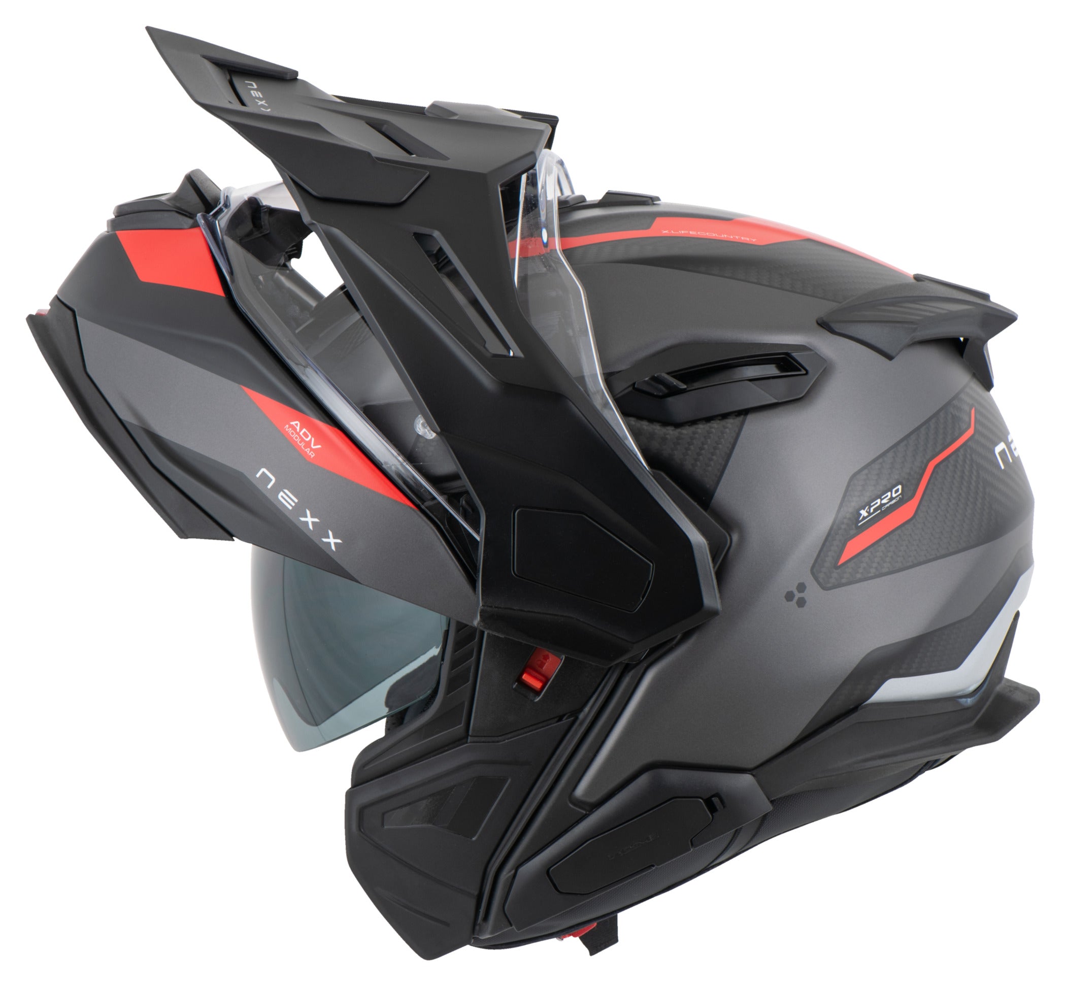 Cască Moto Nexx X.Lifecountry Terra - Modulară, Carbon, Dual Sport