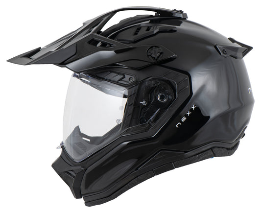 Cască Moto Nexx X.RALLY PLAIN BLACK - Carbon, Offroad, Onroad