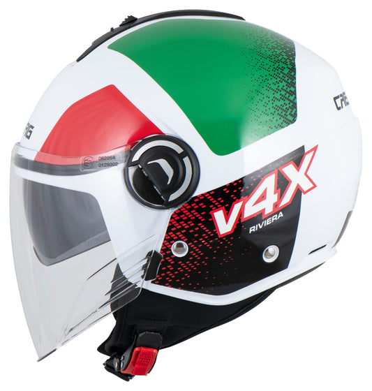 Cască Moto Riviera V4 X Alpha Italia - Vizor Solar Integrat