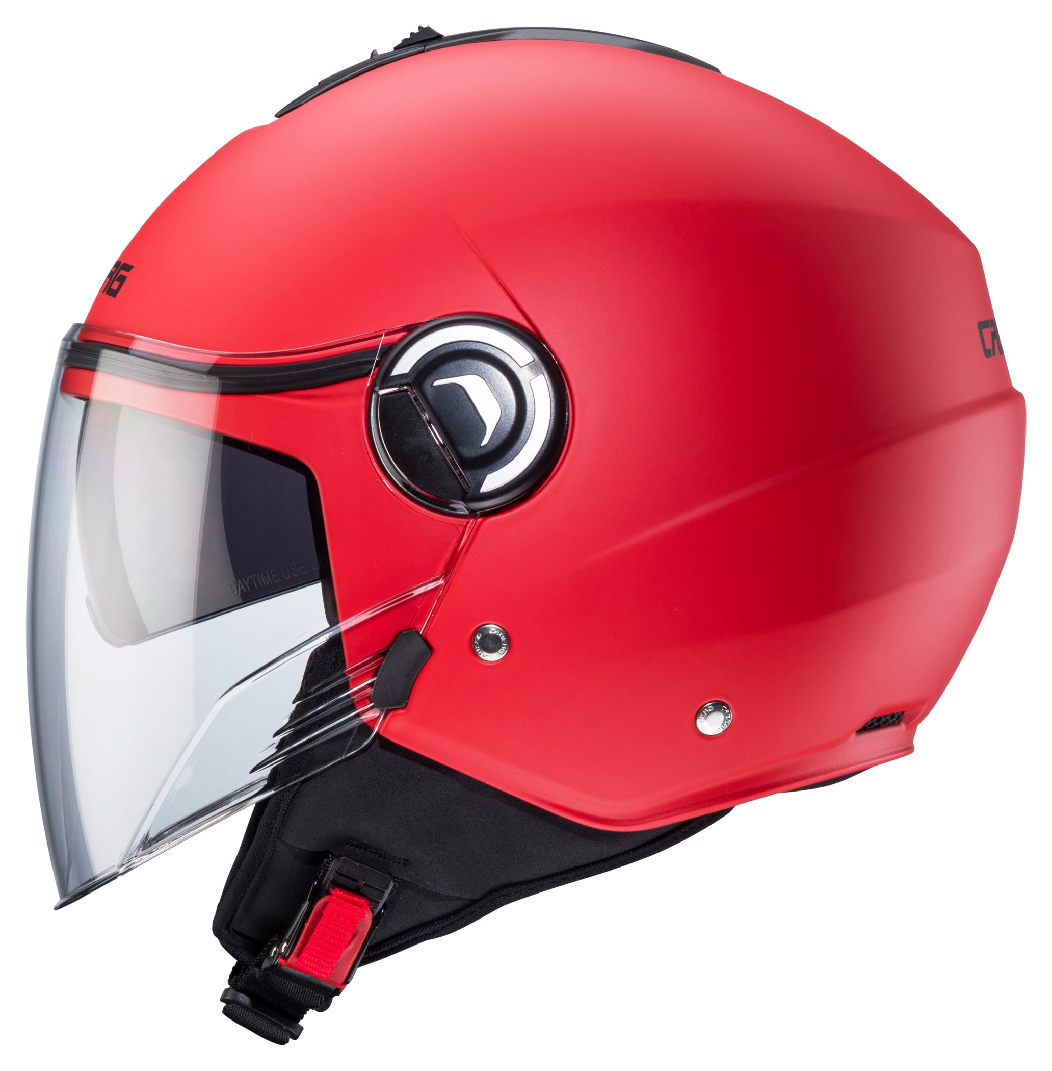Cască Moto RIVIERA V4X - Roșu, Vizor Solar Integrat
