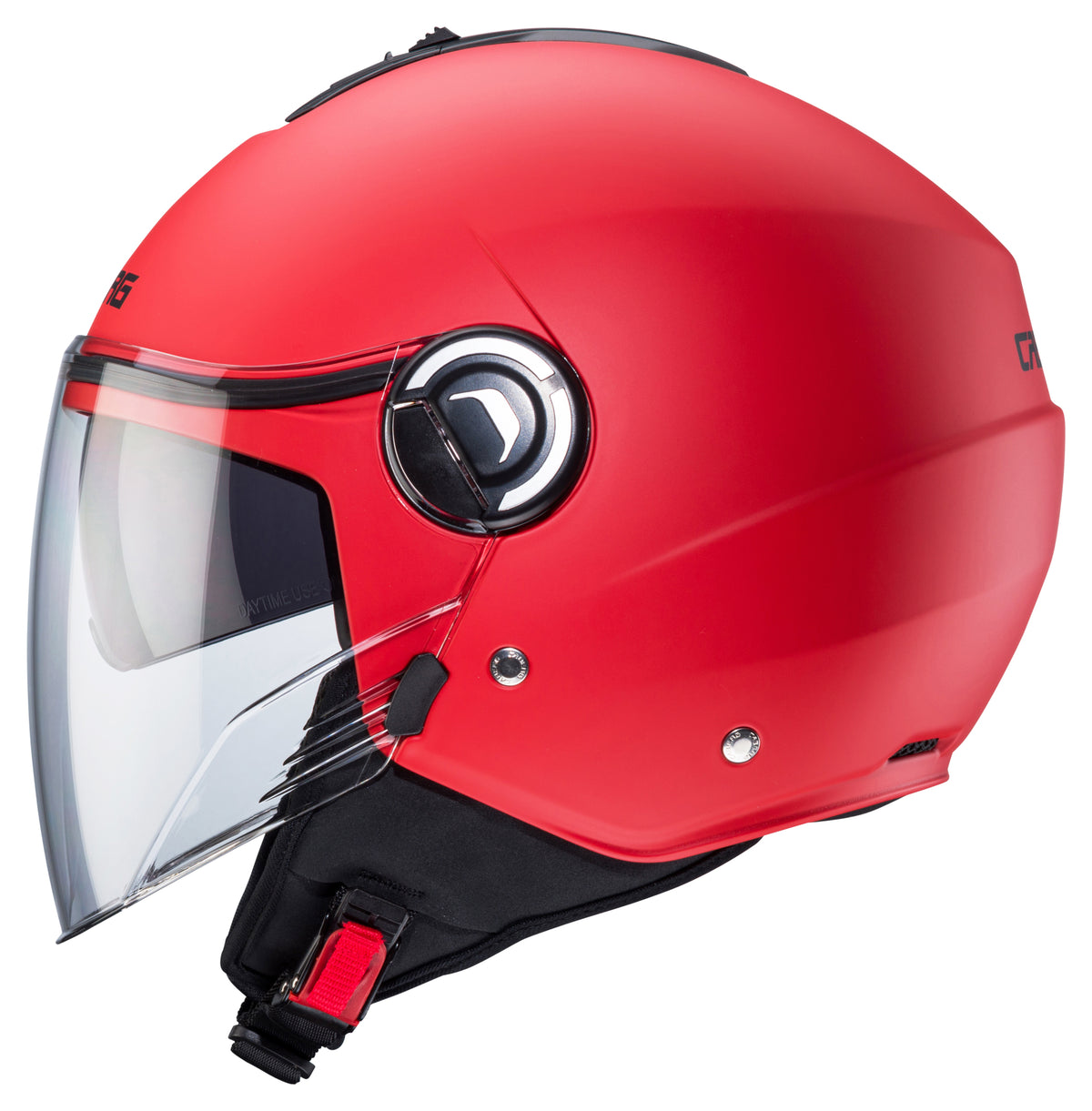 Cască Moto RIVIERA V4X - Roșu, Vizor Solar Integrat