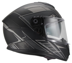 Cască Moto S-1 Fiber Louis - Fibră de sticlă, Vizieră Pinlock