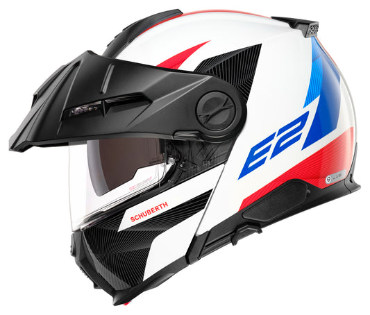 Cască Moto Schuberth E2 Defender White - Modulară, ECE 22.06