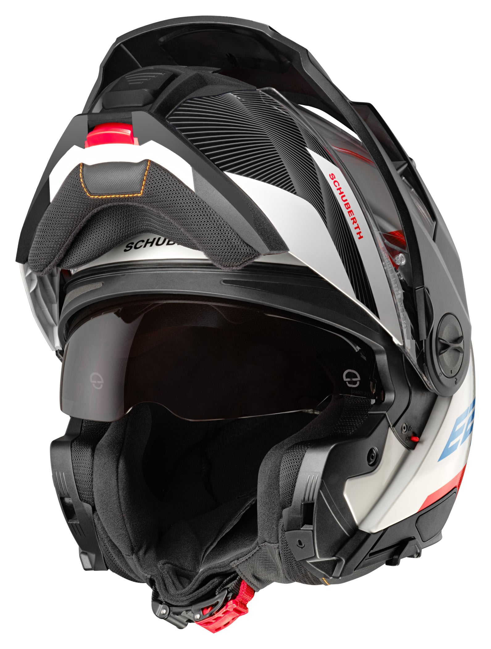 Cască Moto Schuberth E2 Defender White - Modulară, ECE 22.06