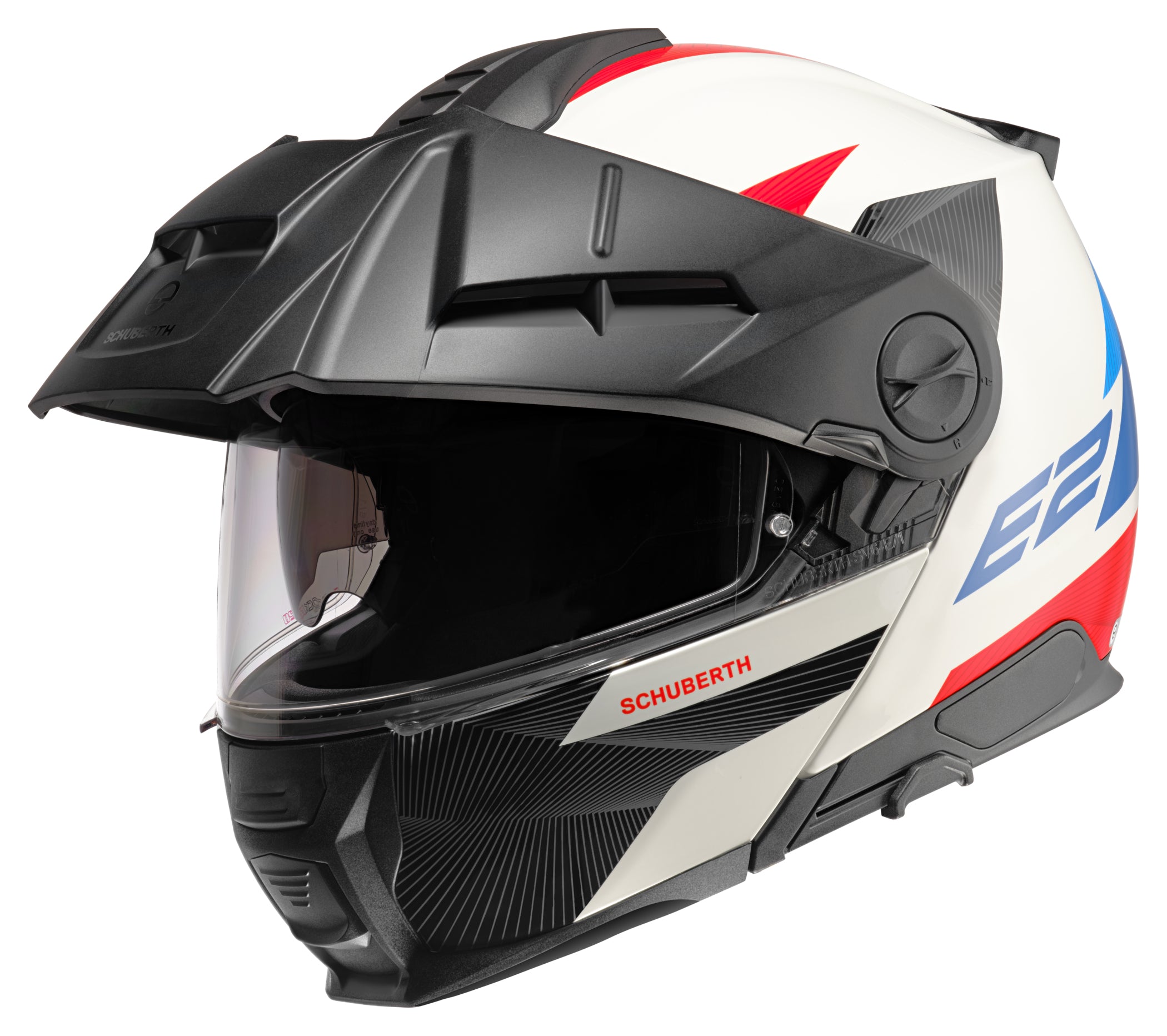 Cască Moto Schuberth E2 Defender White - Modulară, ECE 22.06