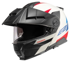Cască Moto Schuberth E2 Defender White - Modulară, ECE 22.06