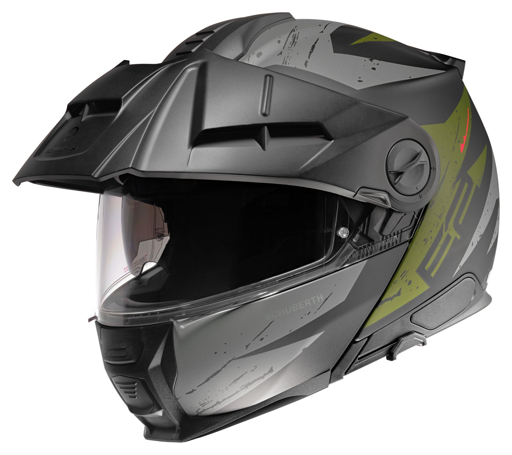 Cască Moto Schuberth E2 Explorer Green - Adventure, Dual Homologare
