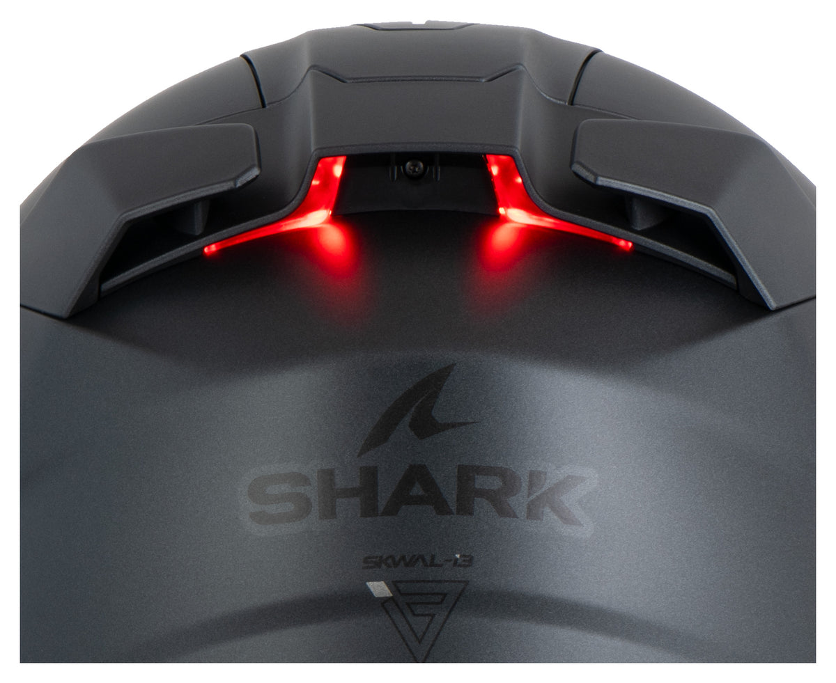 Cască Moto SKWAL i3 LE BLANK SP Shark - Lumină Frână Integrată