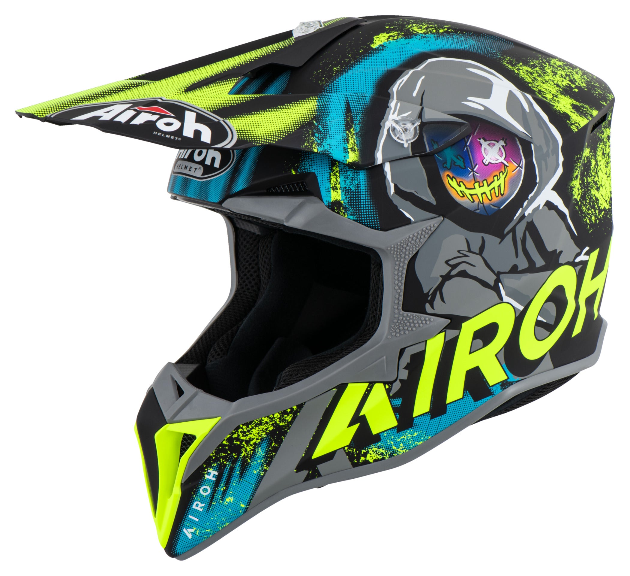 Cască Moto Wraaap Alien Airoh - Protecție HRT, Ventilatie Avansată