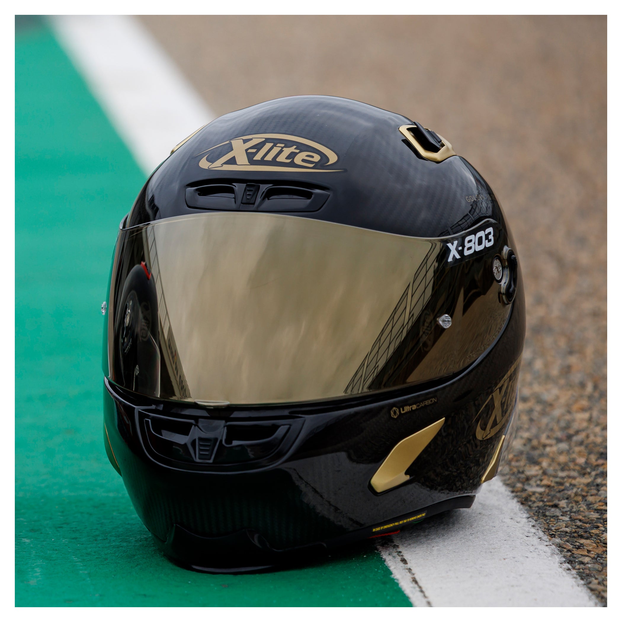 Cască Moto X-803 RS 06 Golden Edition LE X-Lite - Carbon, ECE 22.06