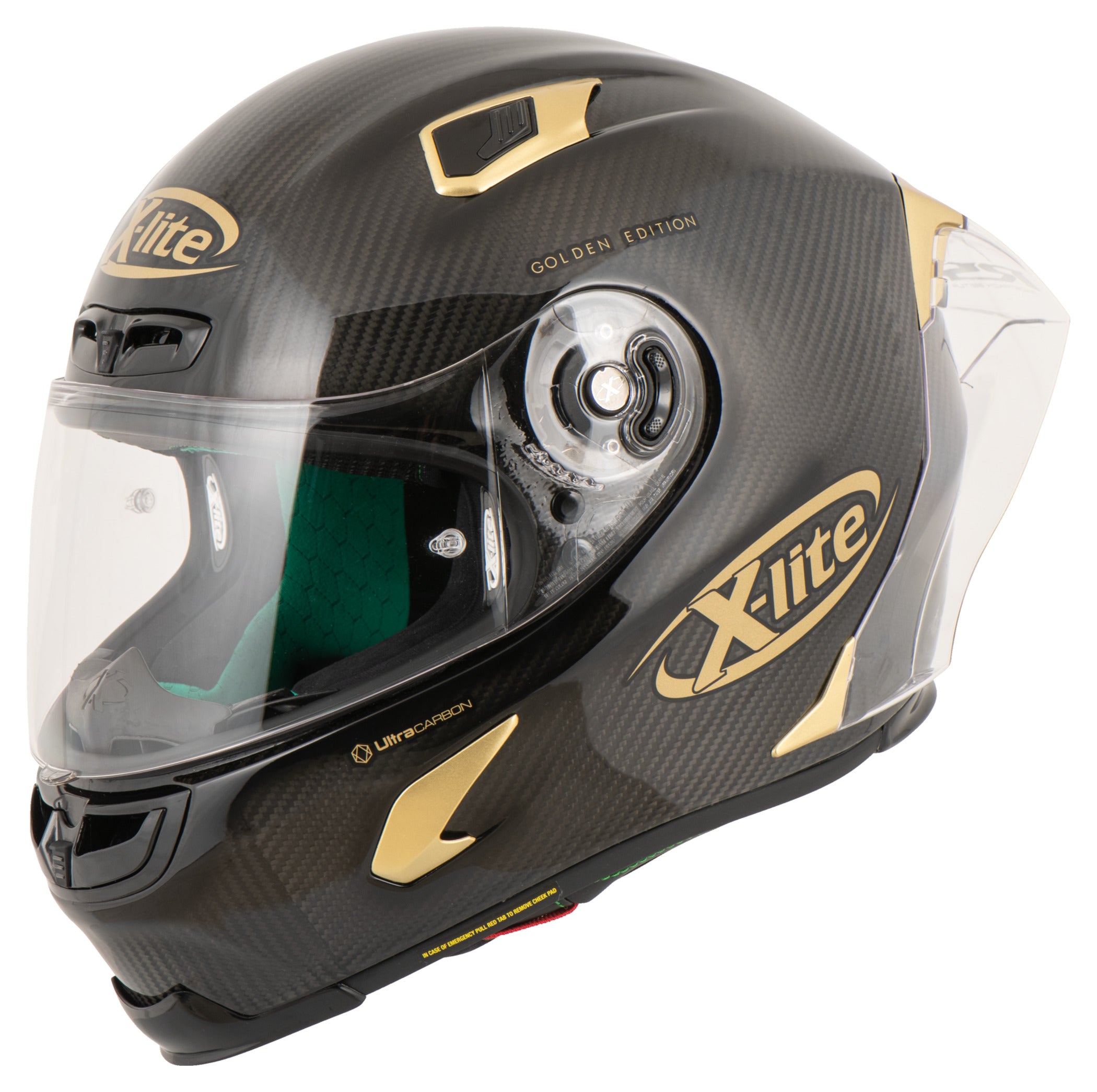 Cască Moto X-803 RS 06 Golden Edition LE X-Lite - Carbon, ECE 22.06