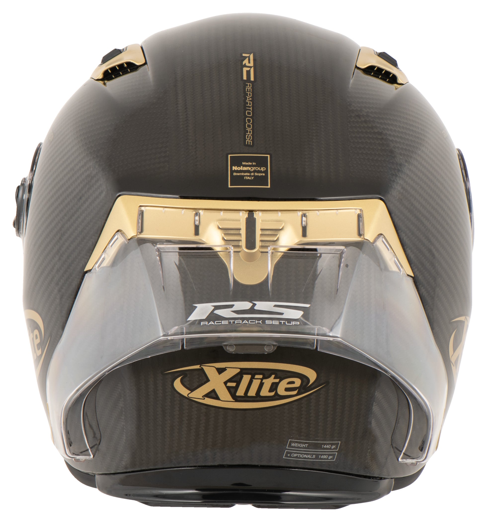 Cască Moto X-803 RS 06 Golden Edition LE X-Lite - Carbon, ECE 22.06