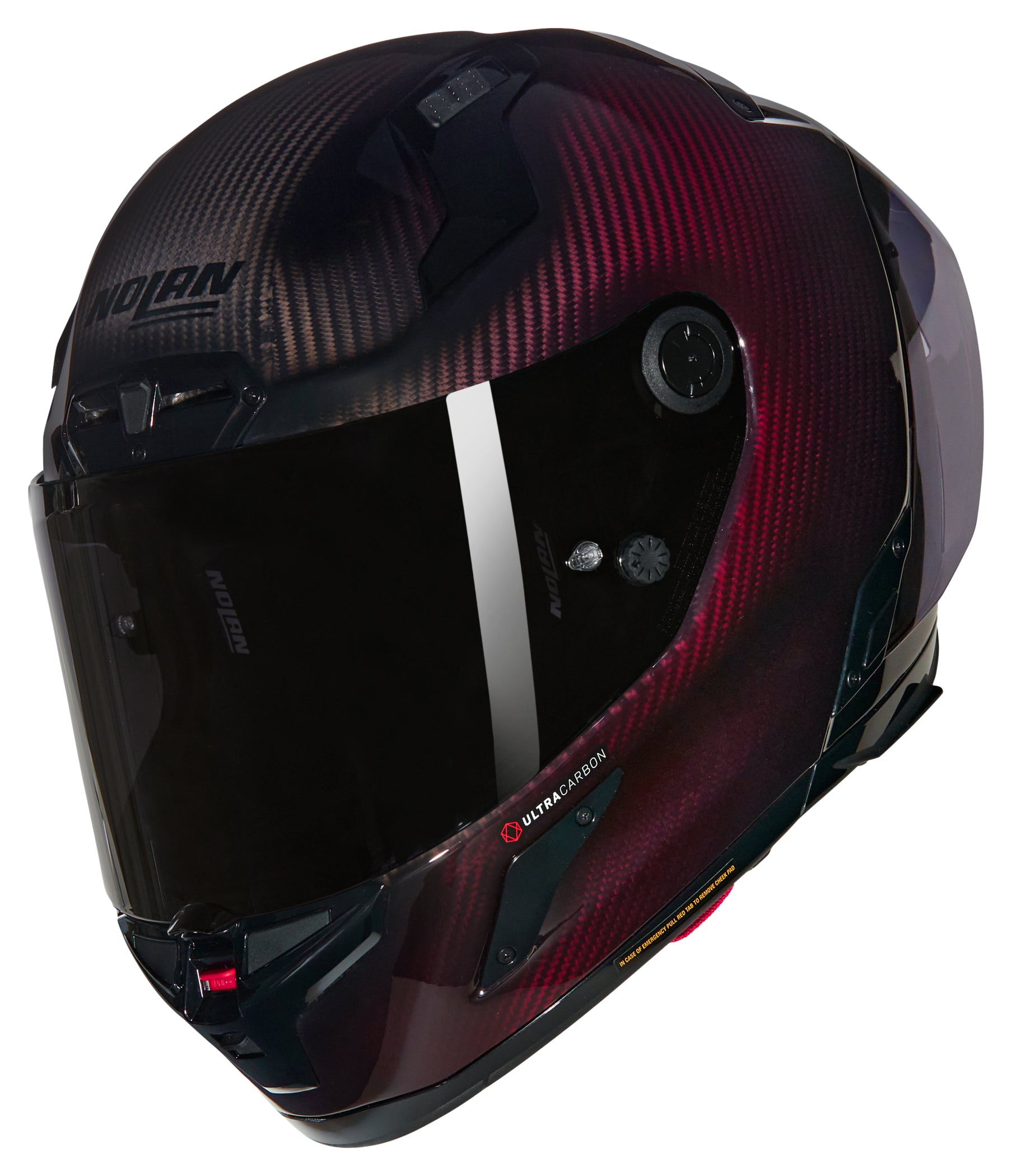 Cască Moto X-804 RS UC Liquido Red Nolan - Performanță Carbon