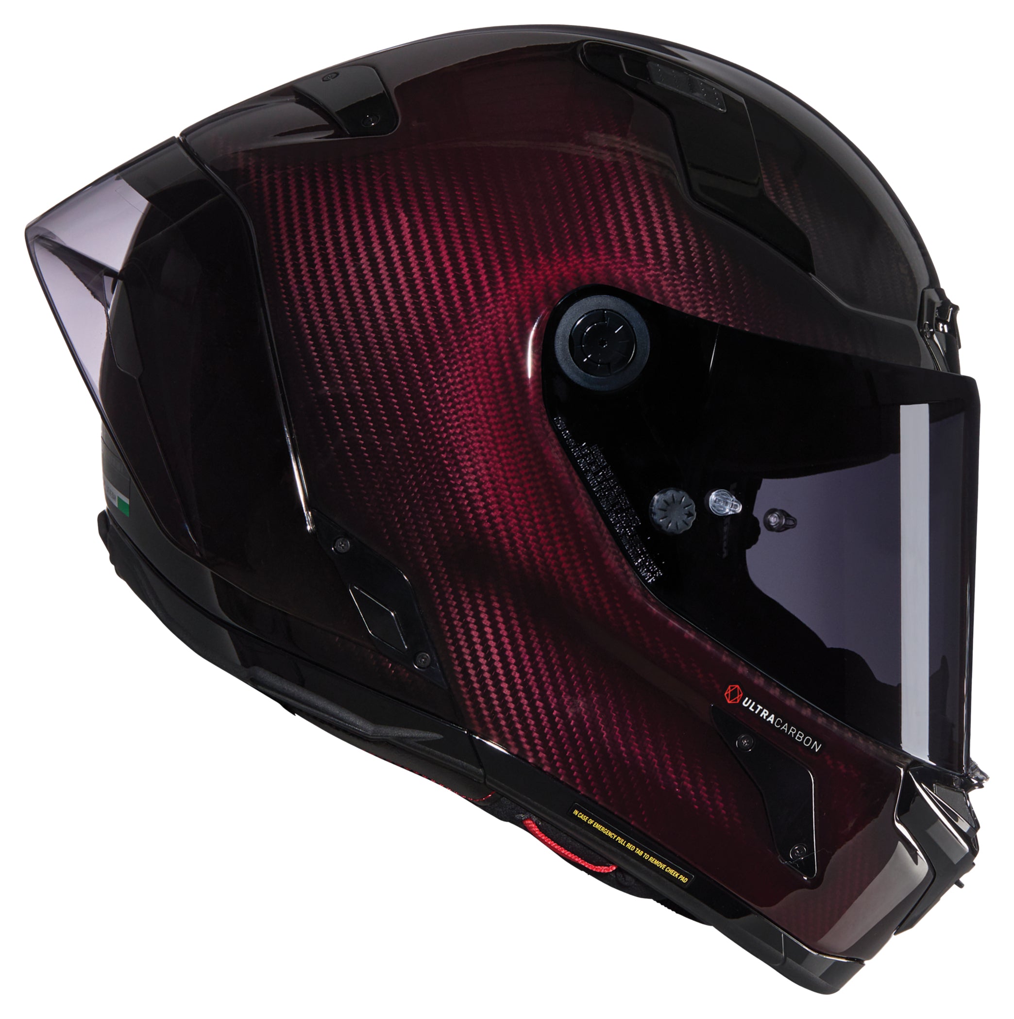 Cască Moto X-804 RS UC Liquido Red Nolan - Performanță Carbon
