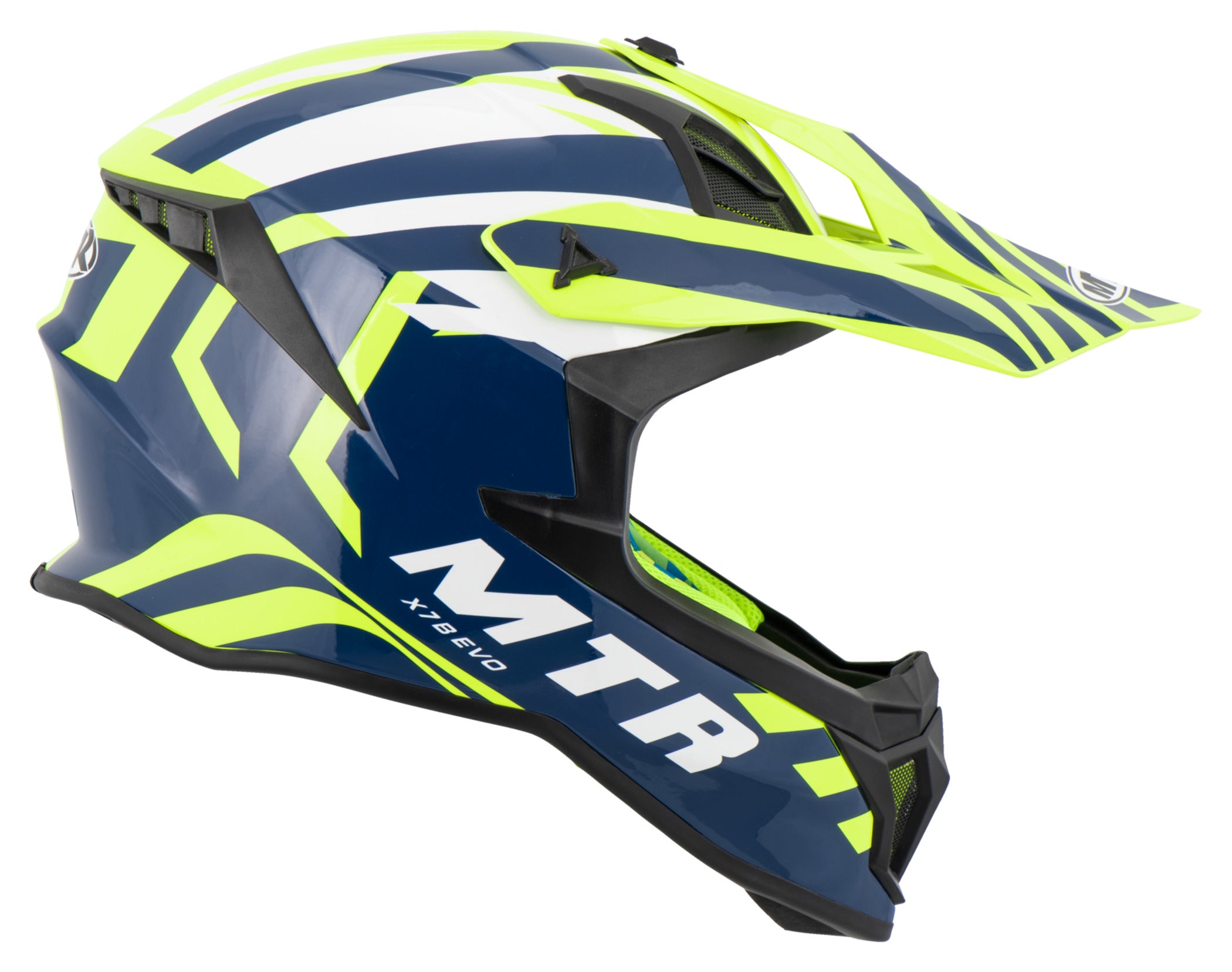 Cască Moto X7B Evo Louis - Fibră de Sticlă, Dublu-D, ECE 22.06