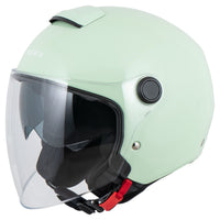 Cască Moto Y10 Plain Louis - Vizier Clar, Ochelari Soare Integrați