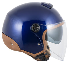 Cască Moto Y10 Sunny Louis - Vizor Clar, Ochelari Soare