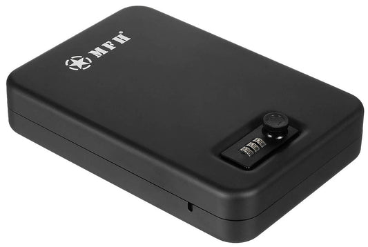 Casetă de Siguranță Portabilă Negru MFH - Metal, Încuietoare Cifră
