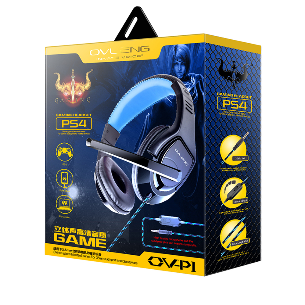 Căști Gaming OV-P1 OEM - Microfon, Jack 3.5mm, Confort Sporit - 3