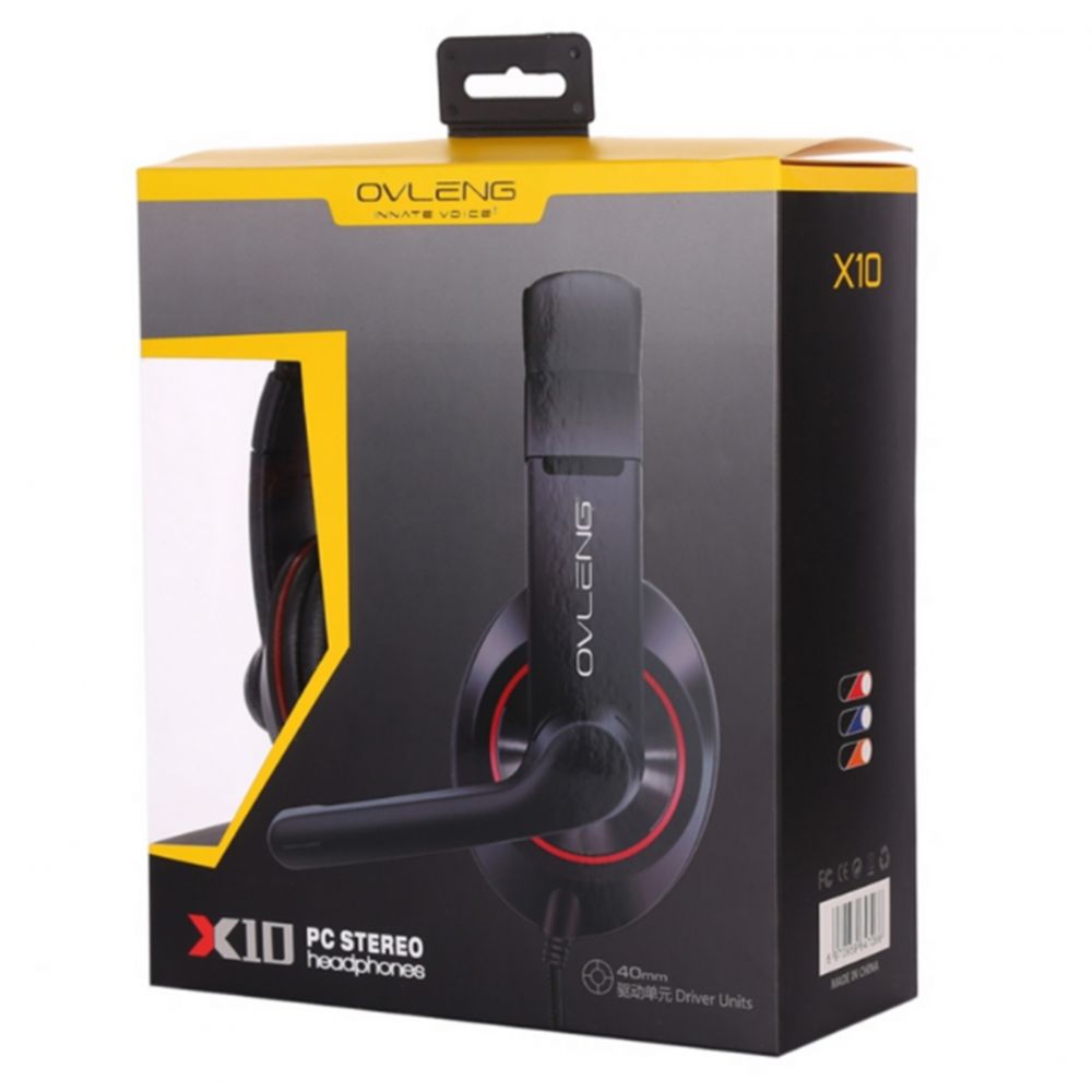 Căști Gaming Ovleng X10 cu Microfon - Jack 2x 3.5mm, Sunet Clar - 3