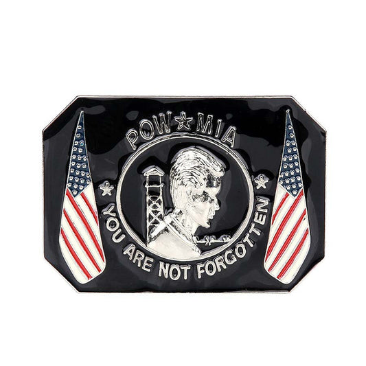 Cataramă Buckle Pow Mia #24 Diversen - Declarație Puternică de Sprijin