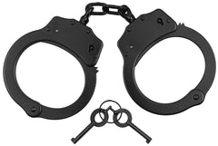 Cătușe Deluxe Negru MFH - 100% Oțel, Double-Lock
