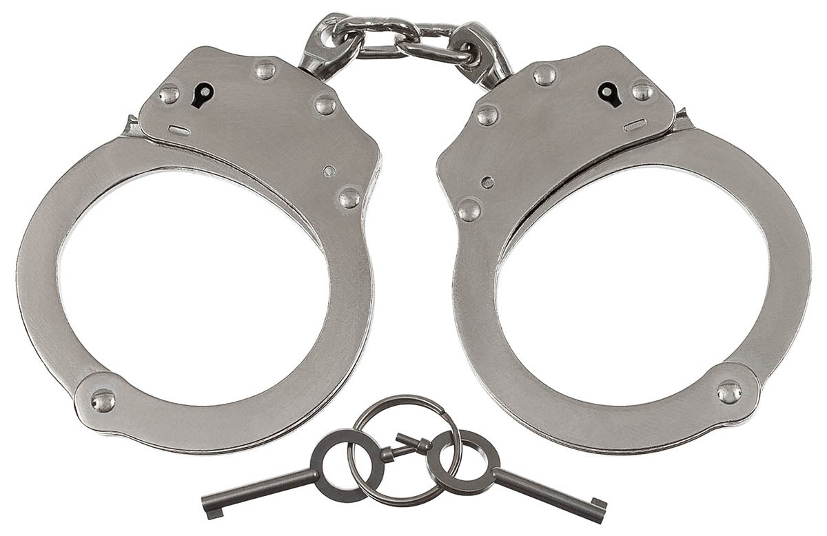 Cătușe Oțel MFH - Double-Lock, 2 Chei