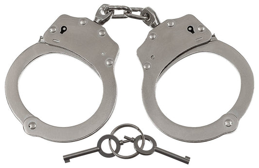 Cătușe Oțel MFH - Double-Lock, 2 Chei