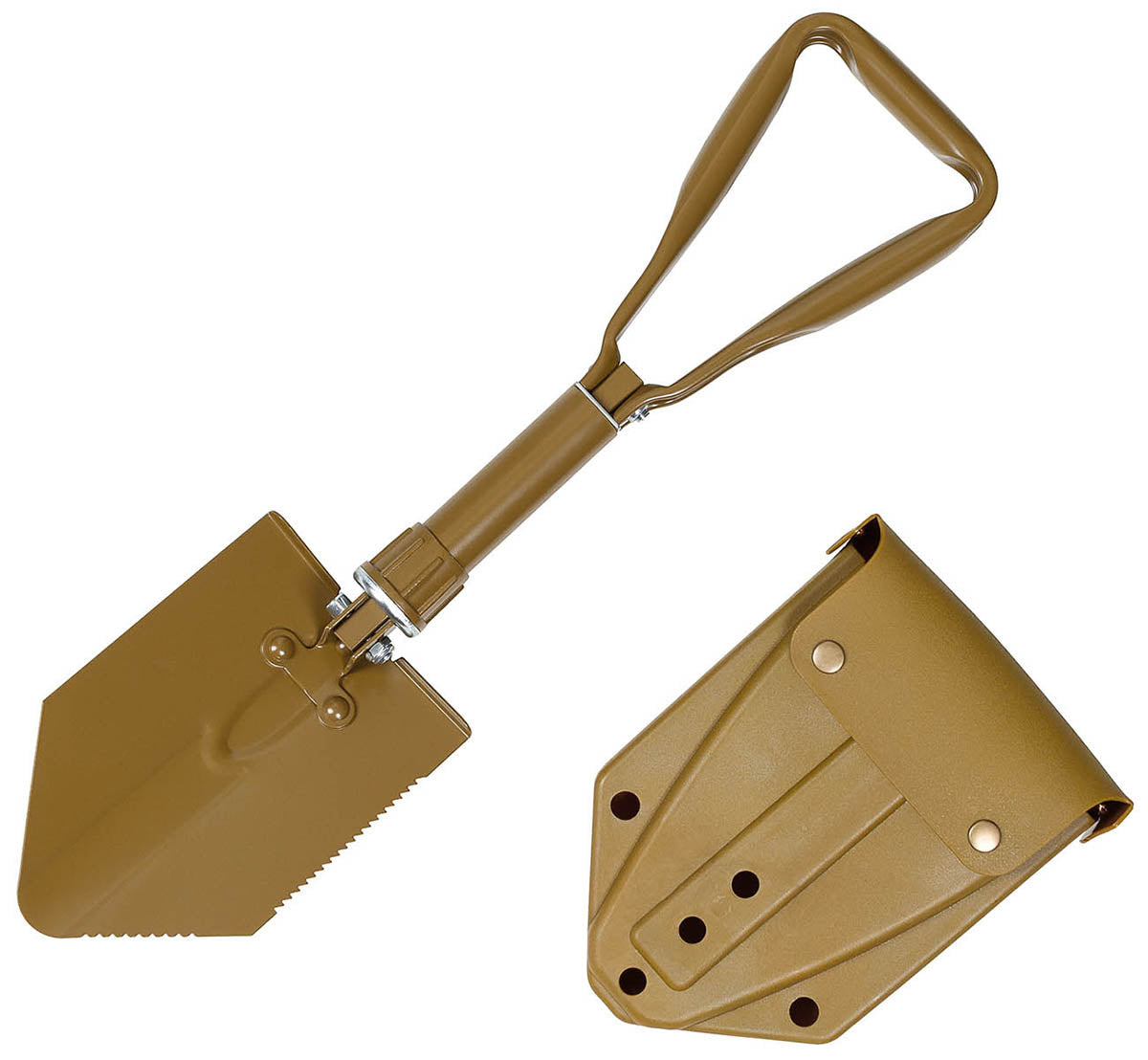 Cazma Pliabilă BW 3 Piese Coyote Tan MFH - Oțel Robust, Pliabilă