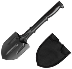 Cazma Pliabilă Negru MFH - Oțel Carbon, Margine Zimțată