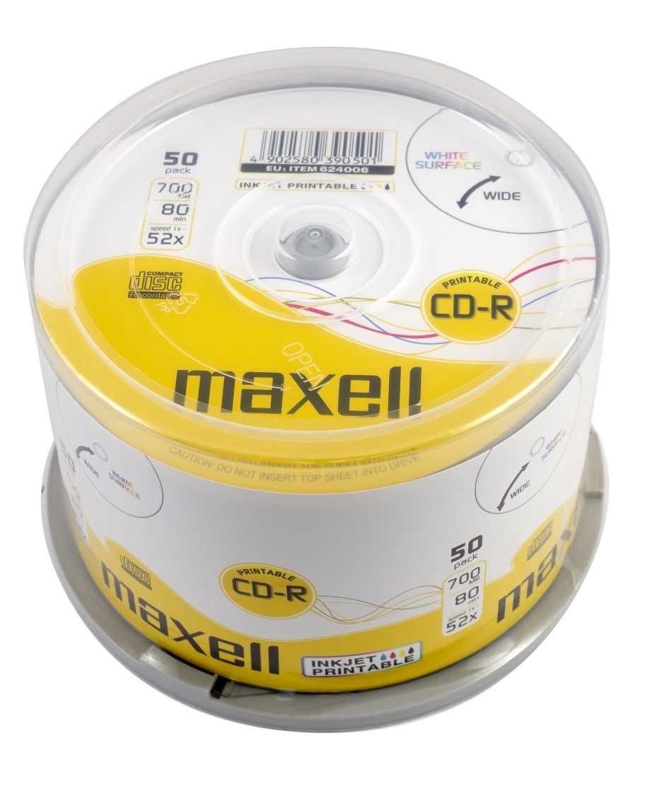 CD Printabil Inkjet Maxell 700MB 52X - Calitate Audio-Video Superioară - 2