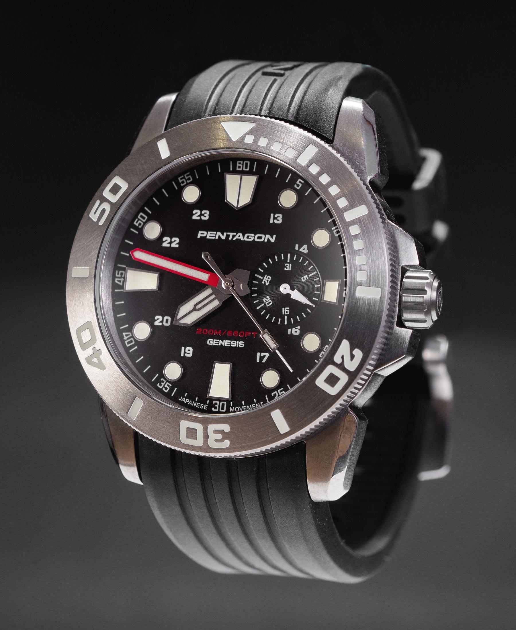 Ceas Genesis Watch -si Silver Pentagon Tactical - Precizie și Fiabilitate în orice Misiune
