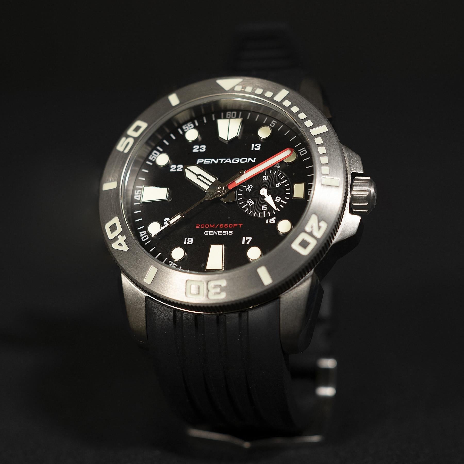 Ceas Genesis Watch -si Silver Pentagon Tactical - Precizie și Fiabilitate în orice Misiune
