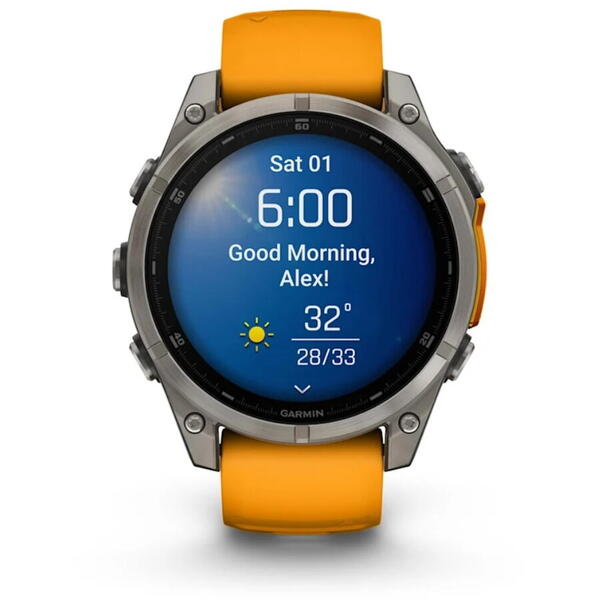 Ceas Smart Fenix 8 AMOLED Garmin - Sapphire, Sport & Outdoor - 2